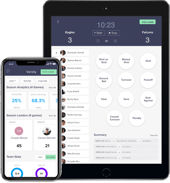 SquadProfile running on multiple iOS devices